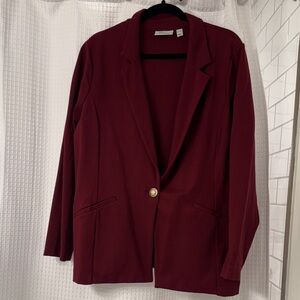 Susan Graver Deep Red Blazer